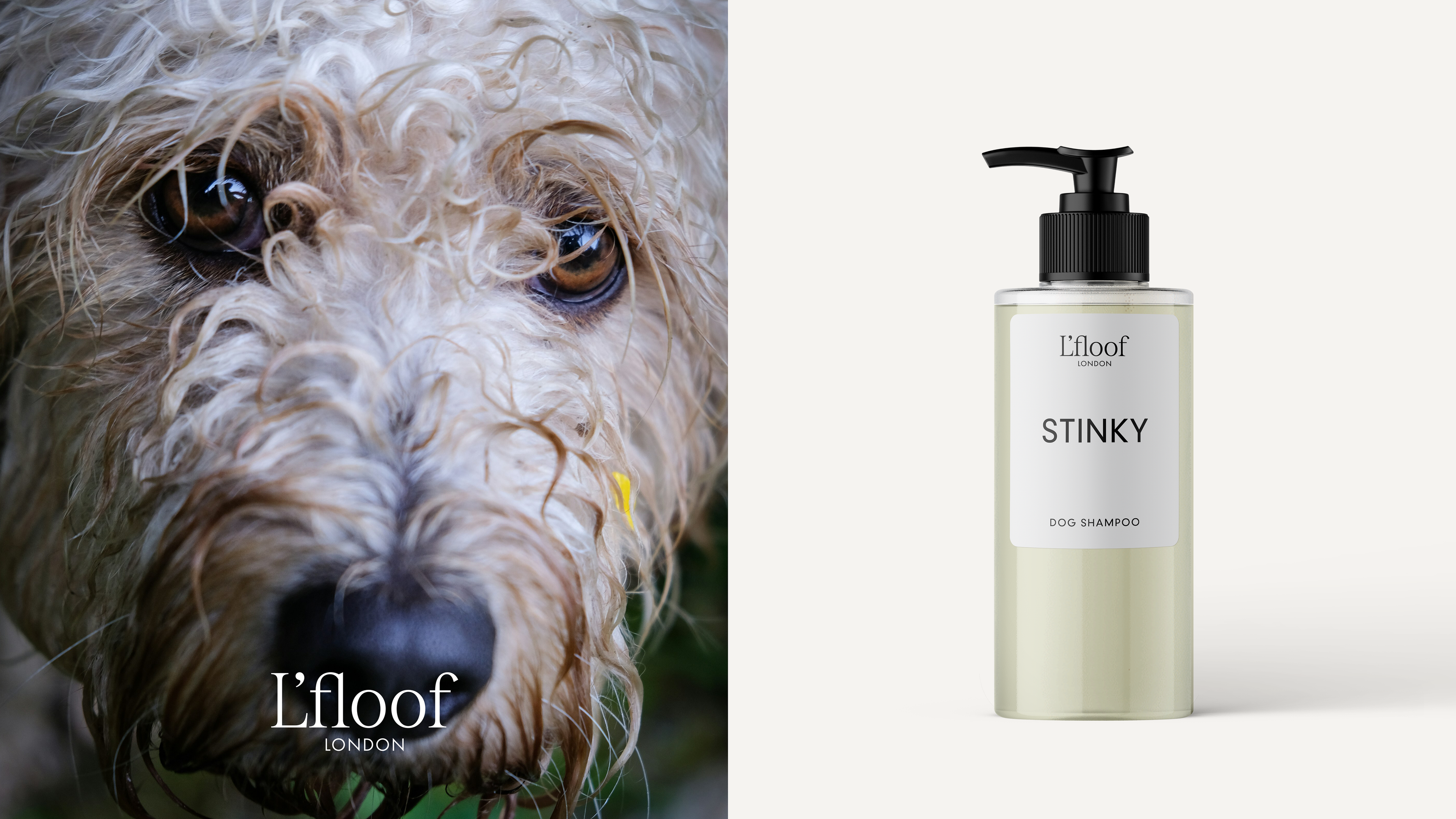 Natural Dog Shampoo - STINKY - Bergamot/Lavender - 300ml L'floof