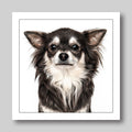 Long haired chihuahua - Dog Greeting Card