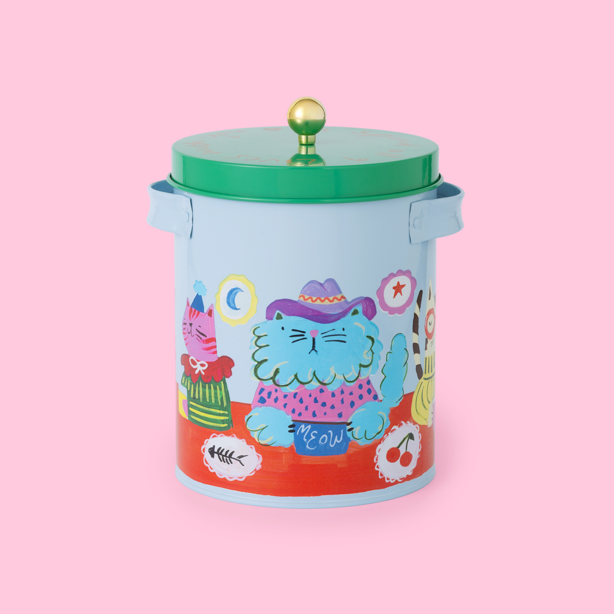 Cool Cat Club Storage Tin & Scoop