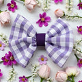 Bow Tie - Lilac Gingham