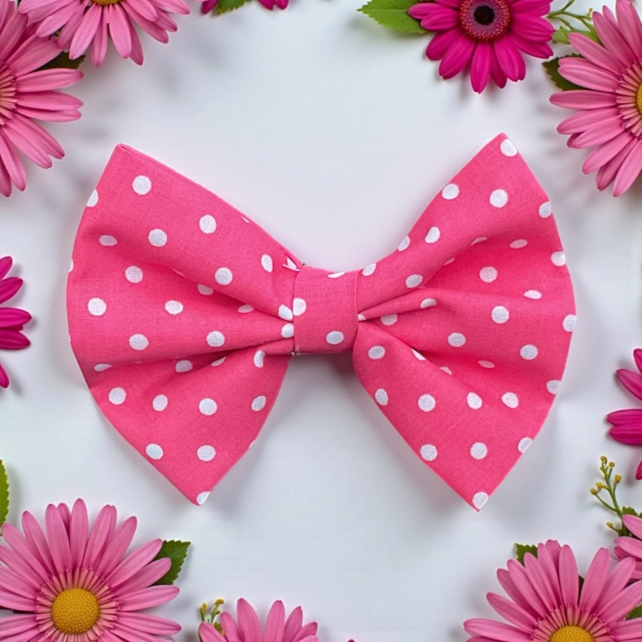 Bow Tie- Polka Dot Pink