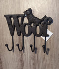 Cast Iron 'Woof' Wall Hooks